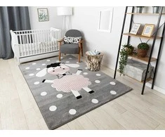 Dywan TINIES DOLLY spalva pilka 120x170 Hakano