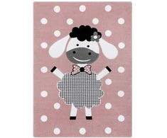 TINIES DOLLY spalva kilimas, rausva, 140x190, Hakano