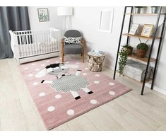 TINIES DOLLY spalva kilimas, rausva, 160x220, Hakano