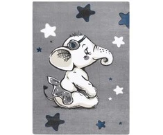 Dywan TINIES ELEPHANT spalva pilka 140x190 Hakano