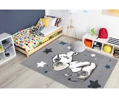 Dywan TINIES ELEPHANT spalva pilka 140x190 Hakano