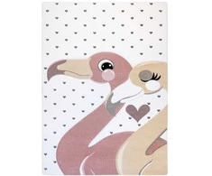 Dywan TINIES FLAMINGOS spalva kreminė 80x150 Hakano