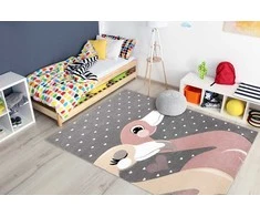 Dywan TINIES FLAMINGOS spalva pilka 160x220 Hakano