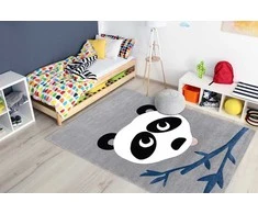 Dywan TINIES PANDA2 spalva pilka 120x170 Hakano