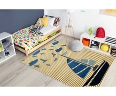 Dywan TINIES SAIL spalva musztardowy 160x220 Hakano