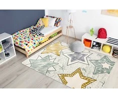 Dywan TINIES STAR spalva pilka 140x190 Hakano