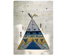 Dywan TINIES TIPI spalva pilka 140x190 Hakano