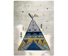 Dywan TINIES TIPI spalva pilka 160x220 Hakano