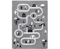 Dywan TINIES TOWN spalva pilka 120x170 Hakano