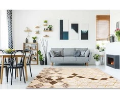 Dywan TREX GEOMETRIC spalva kreminė 140x190 Hakano