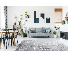 Dywan TREX LINES spalva pilka 160x220 Hakano