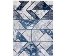 Dywan WELLI GEOMETRIC 2 spalva mėlyna 160x220 Hakano
