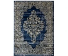 Dywan WELLI ORNAMENT 3 spalva tamsiai mėlyna 140x190 Hakano