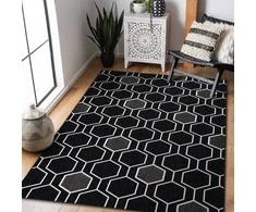 Dywan WINK HEXAGON spalva juoda 160x230 Hakano