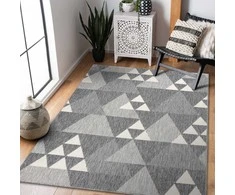 Dywan WINK TRIANGLE spalva pilka 80x150 Hakano