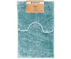 RESTILO mata vonios shiny chenille BATI spalva turkio styl skandynawski 50x80+40x50