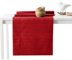 Staltiesių komplektas 115×300+35×300 bordo spalvos AH VESTA