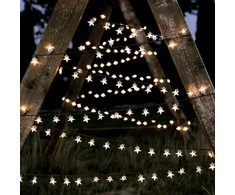 Elektrinė girlianda DecoKing LED Star, balta, 12.5 m
