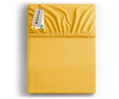 Prześcieradło AMBER spalva geltona styl klasyczny materiał jersey 120-140x200 DecoKing