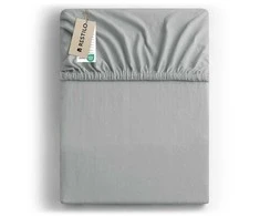 Prześcieradło AMBER spalva pilka styl klasyczny materiał jersey 200-220x200 DecoKing