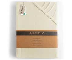 Prześcieradło AMBER spalva smėlio spalva styl klasyczny materiał jersey 80-90x200 DecoKing