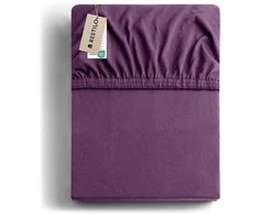 Prześcieradło AMBER spalva violetinė styl klasyczny materiał jersey 120-140x200 DecoKing