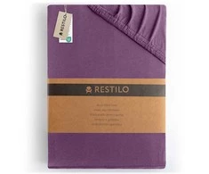 Prześcieradło AMBER spalva violetinė styl klasyczny materiał jersey 120-140x200 DecoKing