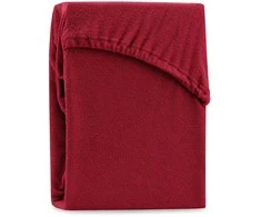 Paklodė su guma 220–240x220 cm bordo spalvos