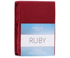 Paklodė su guma 220–240x220 cm bordo spalvos