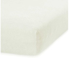 Prześcieradło RUBY spalva kreminė styl klasyczny materiał frotte 80-90x200 AmeliaHome