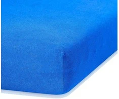 Paklodė su guma 140–160x200 cm mėlyna