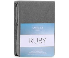Paklodė su guma frotinė pilka Amelia Home Ruby