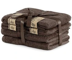 Rankšluostis Rankšluosčių rinkinys 2 vnt. 70x140 ir 4 vnt. 50x100 rudos spalvos