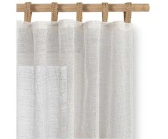 Užuolaida 140×250 cm iš lino smėlio spalvos Drimar