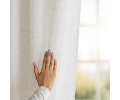 Užuolaida 140×250 cm iš lino smėlio spalvos Drimar