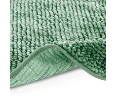RESTILO mata vonios shiny chenille BATI spalva žalia styl skandynawski 50x80+40x50