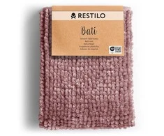 RESTILO mata vonios shiny chenille BATI spalva rožinė styl skandynawski 60x90