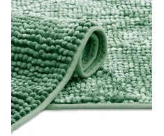 RESTILO mata vonios shiny chenille BATI spalva žalia styl skandynawski 60x90