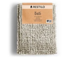 RESTILO mata vonios shiny chenille BATI spalva smėlio spalva styl skandynawski 60x90