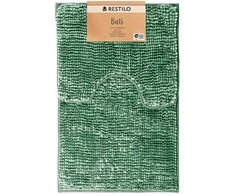 RESTILO mata vonios shiny chenille BATI spalva žalia styl skandynawski 50x80+40x50