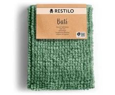 RESTILO mata vonios shiny chenille BATI spalva žalia styl skandynawski 50x70