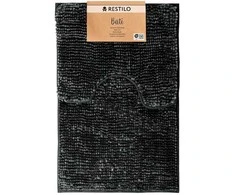 RESTILO mata vonios shiny chenille BATI spalva grafito styl skandynawski 50x80+40x50