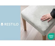 RESTILO SENTO cover, pilkas, plain, classic style, velour material type