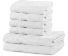 Rankšluostis Rankšluosčių rinkinys 2 vnt. 70x140 ir 4 vnt. 50x100 balti
