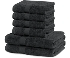 Rankšluostis Rankšluosčių rinkinys 2 vnt. 70x140 ir 4 vnt. 50x100 cm tamsiai pilki