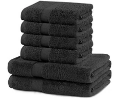 Rankšluostis Rankšluosčių rinkinys 2 vnt. 70x140 ir 4 vnt. 50x100 cm tamsiai pilki