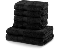 Rankšluostis Rankšluosčių rinkinys 2 vnt. 70x140 ir 4 vnt. 50x100 juodi