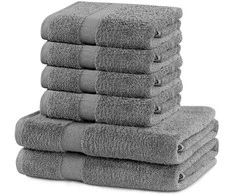 Rankšluostis Rankšluosčių rinkinys 2 vnt. 70x140 ir 4 vnt. 50x100 pilkos spalvos