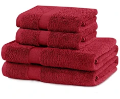Rankšluostis Rankšluosčių rinkinys 2 vnt. 70x140 ir 2 vnt. 50x100 bordo spalvos