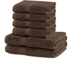 Rankšluostis Rankšluosčių rinkinys 2 vnt. 70x140 ir 4 vnt. 50x100 rudos spalvos